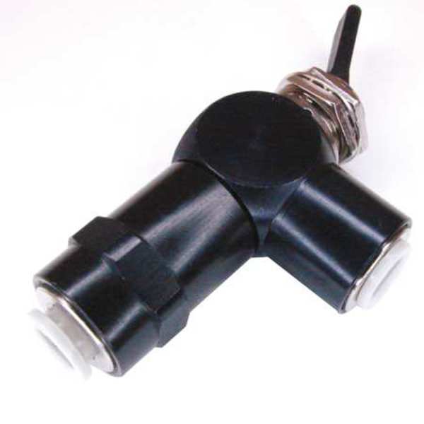 Pneumadyne Toggle Valve, NC, 1/4 In Push In H11-30-66