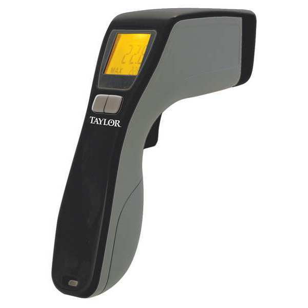 Taylor Infrared Thermometer, -49 Degrees  to 752 Degrees F, Single Dot Laser Sighting 9523