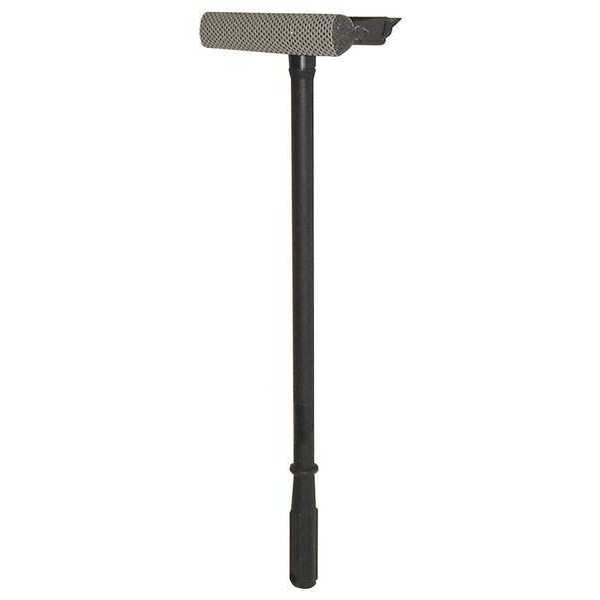 Mallory 8 in W Blade Window Squeegee, Single Straight Rubber Blade, 20 in L Handle, Black WS2024A
