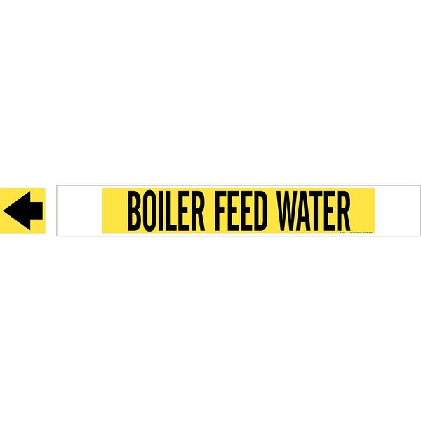 Brady Pipe Mrkr, Boiler Feed Water, 8 In or Grtr 5637-HPHV
