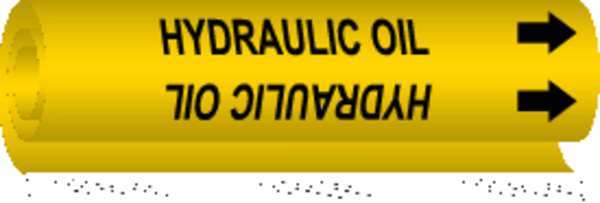 Brady Pipe Markr, Hydraulic Oil, Y, 1/2to1-3/8 In 5711-O