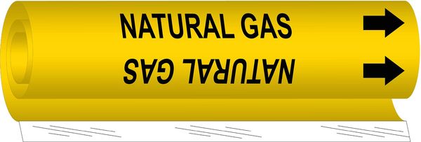 Brady Pipe Markr, Natural Gas, Y, 1-1/2to2-3/8 In, 5726-I 5726-I