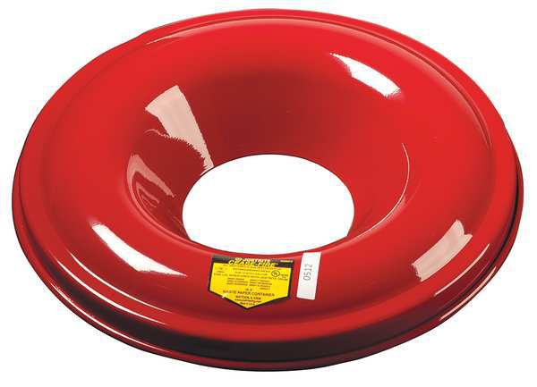 Zoro Select Utility Drum Top, Cease-Fire, Red, Metal 26312