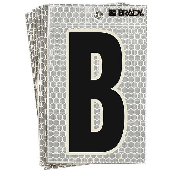 Brady Ultra Reflective Letter, B, PK10 3010-B