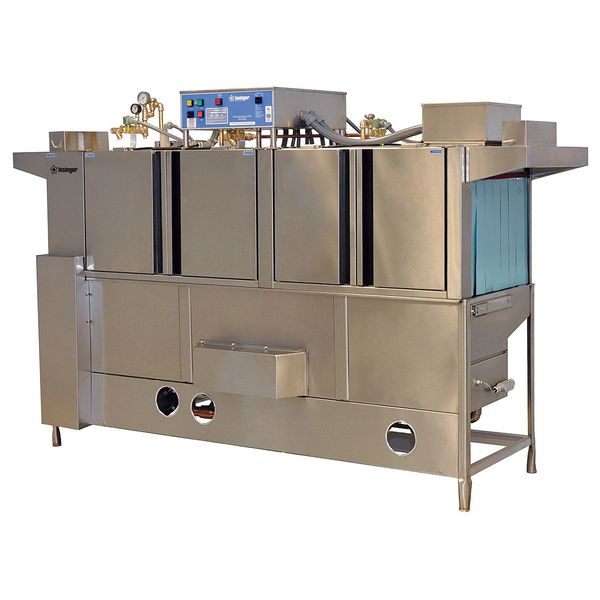 Insinger 64" x 31-1/4" x 67-3/8" Commercial Conveyor Dishwasher with R-L Direction, Stainless Steel Speeder 64 208/60/3 R-L