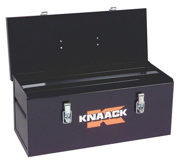 Knaack Tool Box, Steel, Black, 22 in W x 9 in D x 9 in H 742