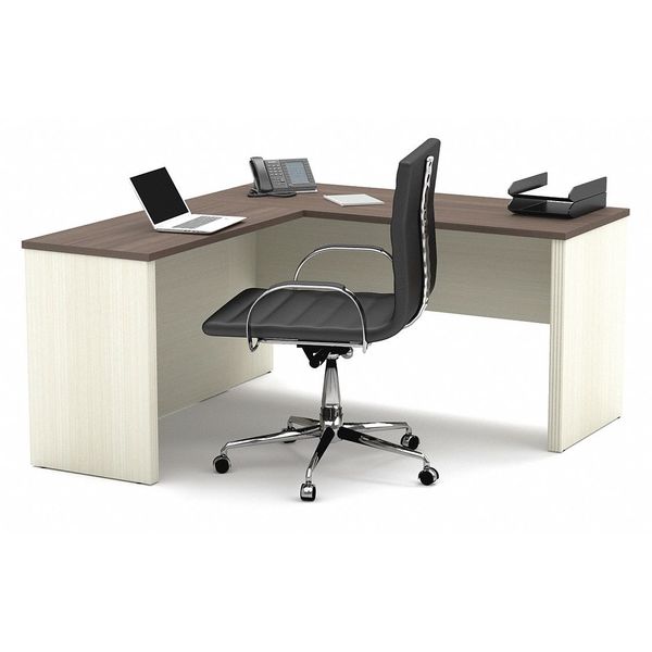 Prestige L Shaped Desk, 62.7" D, 59.4" W, 30.4" H, Antigua, Melamine 99420-1152