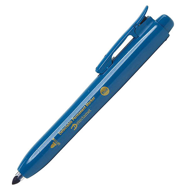 Detectamet Metal Detectable Permanent Marker, Blue Color Family, 10 PK 146-A05-P01-A07