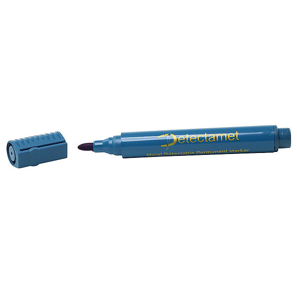 Detectamet Metal Detectable Permanent Marker, Blue Color Family, 10 PK 146-A06-P02-A08