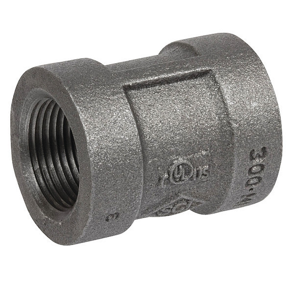 Zoro Select 2-1/2" Malleable Iron Coupling 4316000366