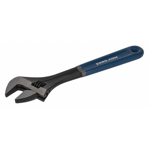 Zoro 12" Adjustable Wrench, Cushion Grip, ANSI G9680968