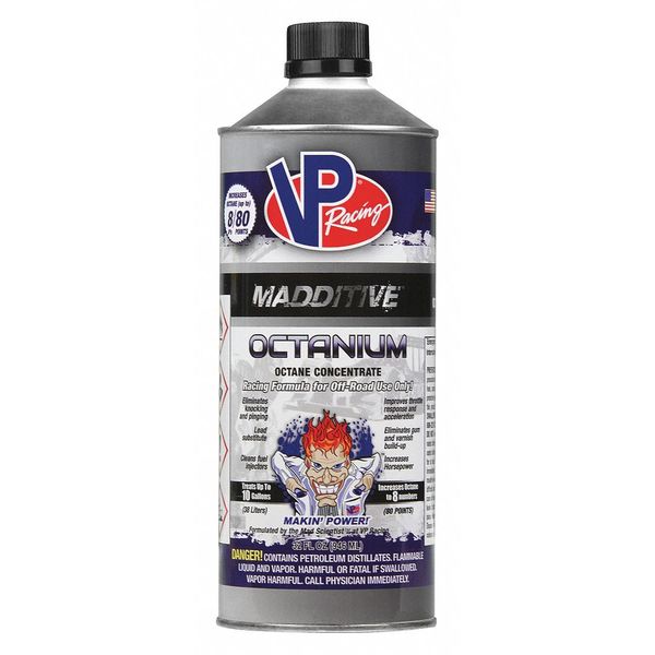 Vp Racing Fuels Octanium, Octane Concentrate, 1 qt., PK8 2857