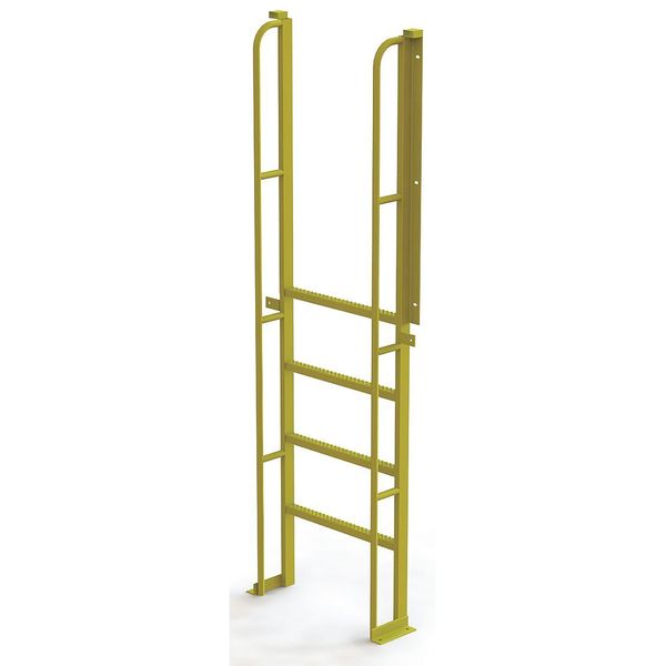 Tri-Arc 92 in Ladder, Steel, 5 Steps, Yellow Powder Coated Finish UCL9005246