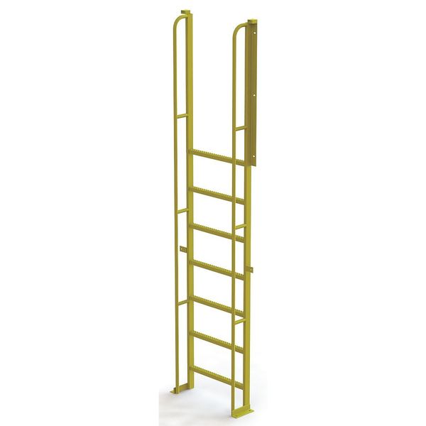 Tri-Arc 122 in Ladder, Steel, 8 Steps, Yellow Powder Coated Finish UCL9008246