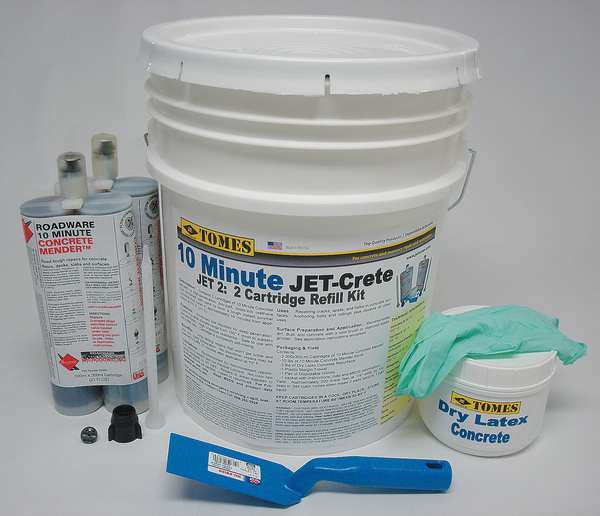 Je Tomes 21 fl. oz.. Cartridge Kit Gray Concrete Crack Repair JET-2