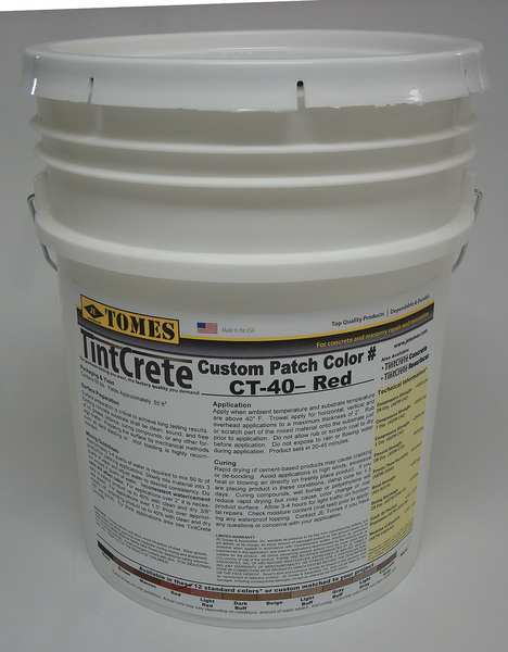 Tintcrete 50 lb. Red Concrete Patch and Repair GRA-CT40-131