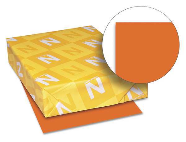 Neenah Paper Multi Paper, 8-1/2 x 11 In, Orange, PK500 WAU22561