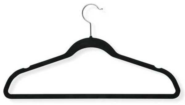 Honey-Can-Do Suit Hanger, Black, PK50 HNG-01884