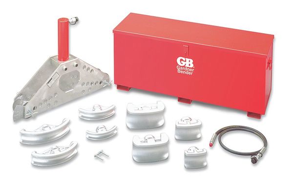 Gardner Bender Hydraulic Pipe Bender, 10 Shoes, 1 to 4 in Size Range 5-13/16 to 20 in Bend Radius B308SPE22J