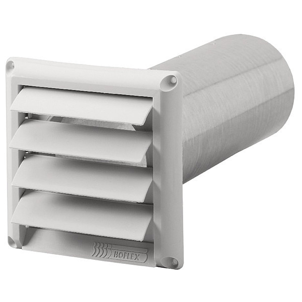 Fantech Louvered Shutter, 4 In Duct HS 4W