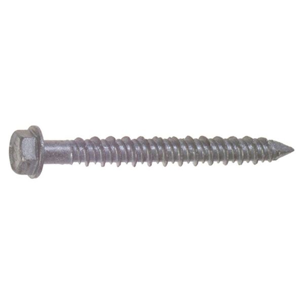 Red Head Tapcon Masonry Screw, 1/4" Dia., Hex, 2 3/4 in L, 410 Stainless Steel Silver Climashield, 100 PK 3370907