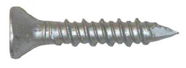 Red Head Tapcon Masonry Screw, 1/4" Dia., Flat, 3 3/4 in L, 410 Stainless Steel Silver Climashield, 100 PK 3378907