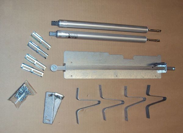 Eagle Mfg Self Closing Kit, Steel, 2 In. H, 6 In. W 1978G