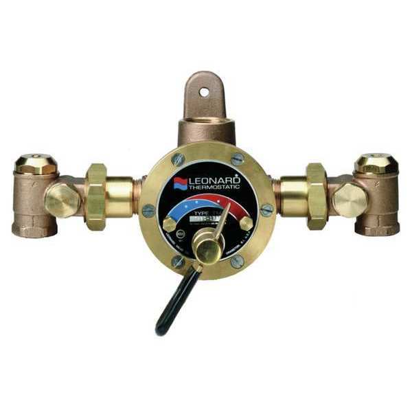 Leonard Valve Steam and Water Mixing Valve, Brass TMS-80-CP