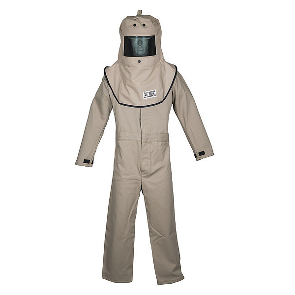 Oberon CAT4™ Series Arc Flash Hood & Coverall Suit Set L FRTC4A-L