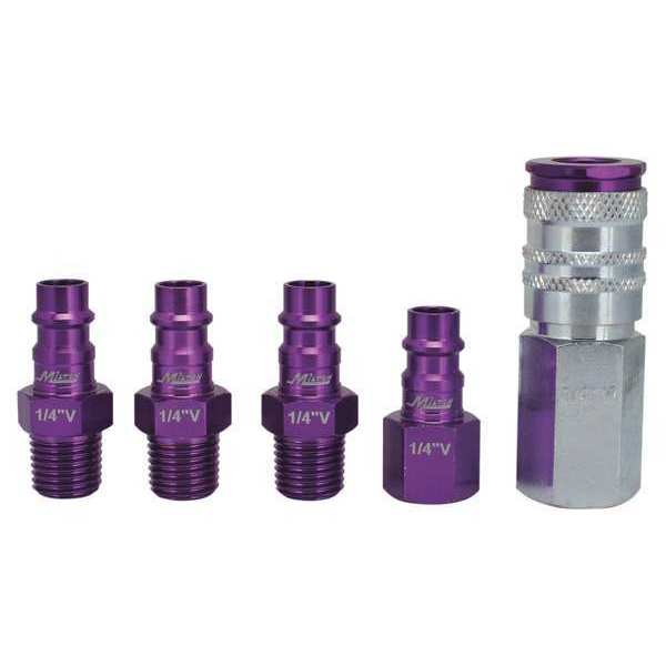 Milton Hi Flow Purple Coupler/Plug Kit, 5 pcs. S-305VKIT