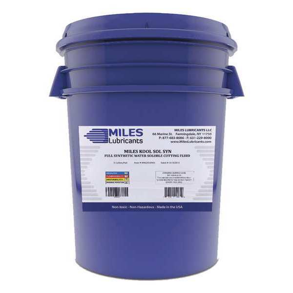 Miles Lubricants Full Synthetic Cutting Fluid, 5 gal., Pail MM2000903