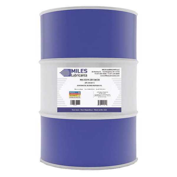 Miles Lubricants SB Motor Oil, 5W-30, Synthetic, 55 Gal. M00100201