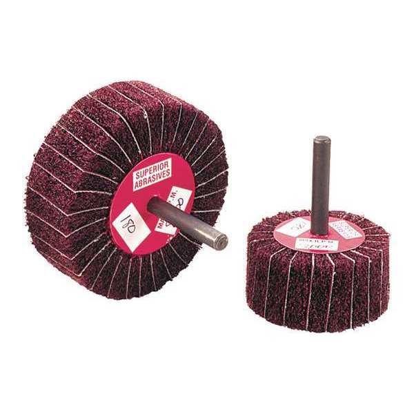 Superior Abrasives Mount Duplex Wheel, A/O, 3x2x1/4, Grit 120 A006623