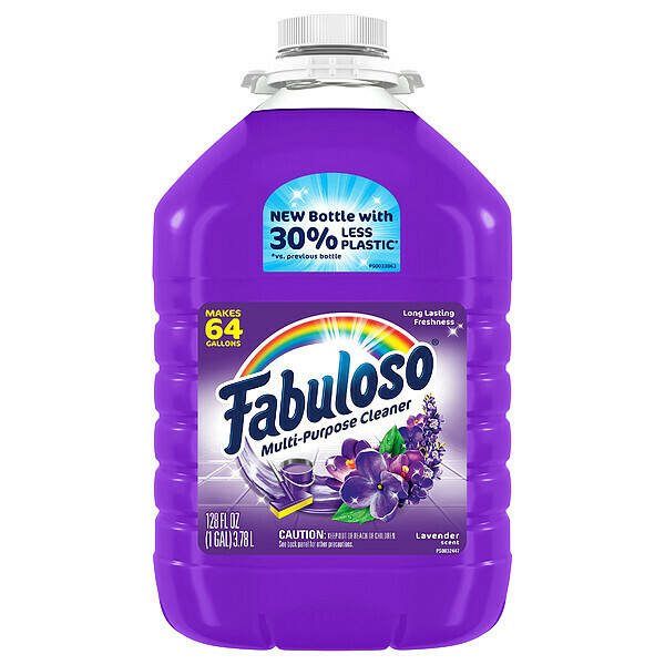 Fabuloso 1 gal Bottle All Purpose Cleaner, Concentrated, Lavender, 4 PK 153058