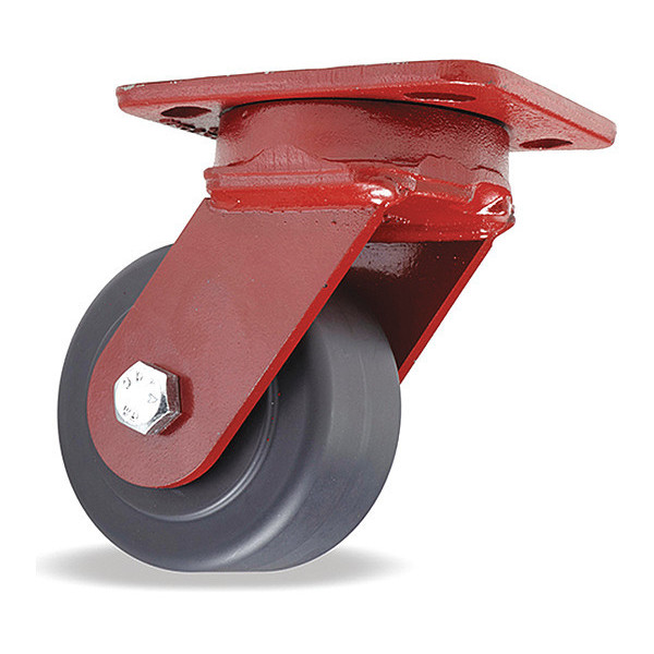 Hamilton Kingpinless Swivel Caster, 4" x 2" Nylast Cast Nylon Wheel, 1/2" Sealed Precision Ball Bearings S-ZFWH-4NYB