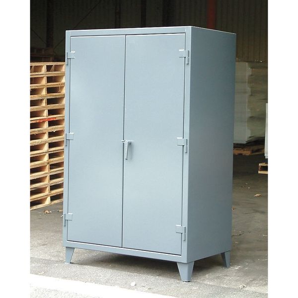 Strong Hold 12 ga. ga. Steel Storage Cabinet, 72 in W, 72 in H, Stationary 66-304