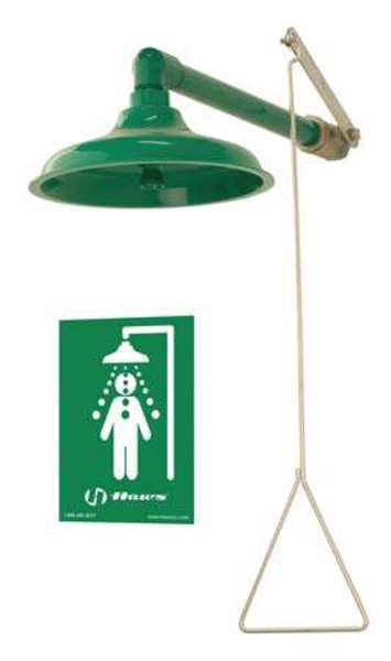 Haws Emergency Shower, Horiz/Vert, 20 gpm 8130