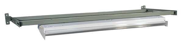 Pro-Line Overhead Light/Frame, 72W x 26D x 5H, Gray IWBOLF72