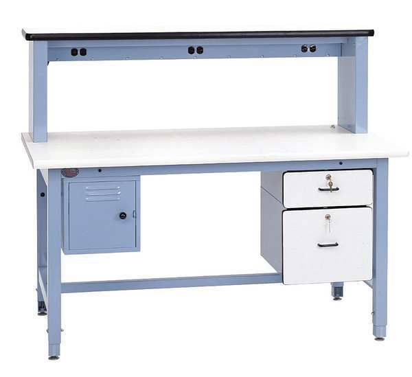 Pro-Line Bolted Technical Work Benches, ESD Laminate, 72" W, 30" to 36" Height, 5000 lb., Straight BIB14