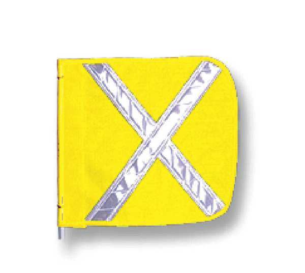 Checkers HD Flag, Reflexite X, 16x16 In, Yellow FS9025-16-Y