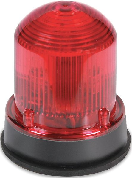 Edwards Signaling Warning Light, LED, 24VDC, Red, 65 FPM 125XBRZR24DB