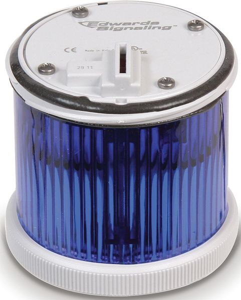 Edwards Signaling Tower Light LED, Steady, 240V, 70mm, Blu 270LEDSB240A