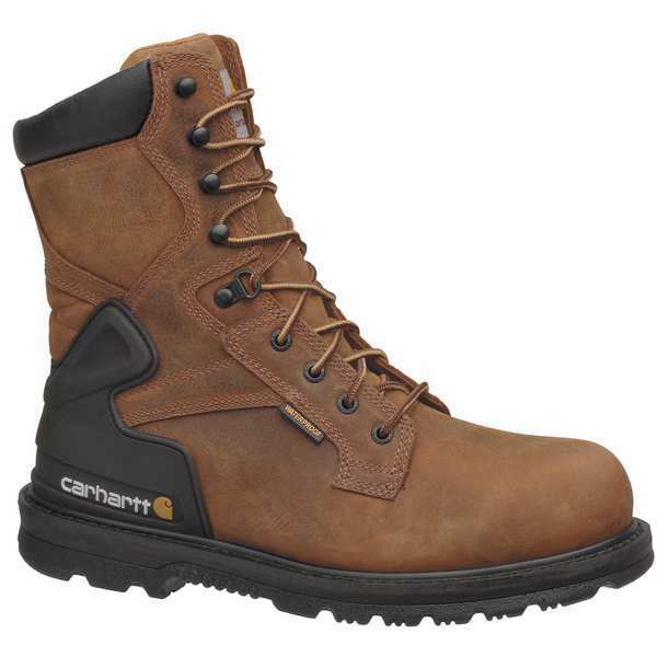 Carhartt Size 8-1/2 Men's 8 in Work Boot Steel Work Boot, Brown CMW8200 85W