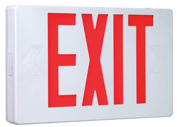 Cooper Lighting Exit Sign, 3.0W, Red, 7-1/2 in. H APX6R