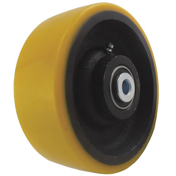 Zoro Select Caster Wheel, Polyurethane, 6 in., 2000 lb. 16V293