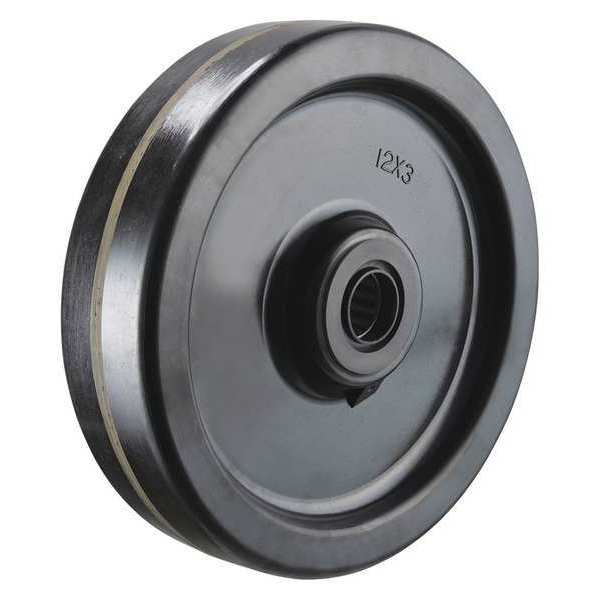 Zoro Select Caster Wheel, Phenolic, 12 in., 3500 lb. P-PH-120X030/100R