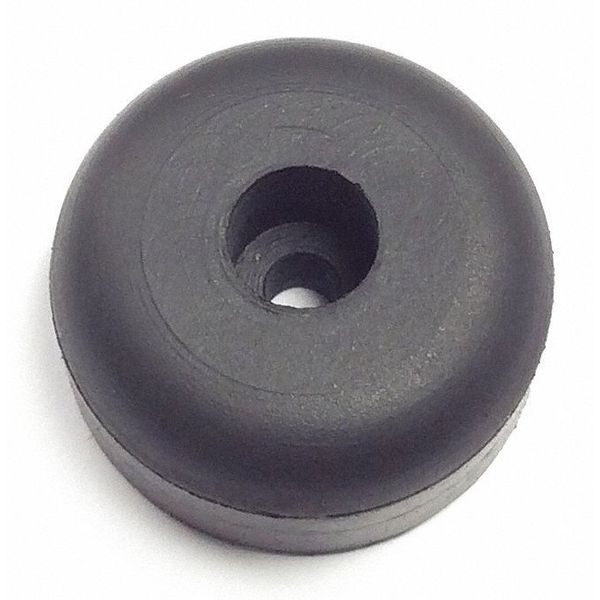 Zoro Select Bumper, Rubber, Black, 1/2"H x 1/2"W, PK.10 638-017