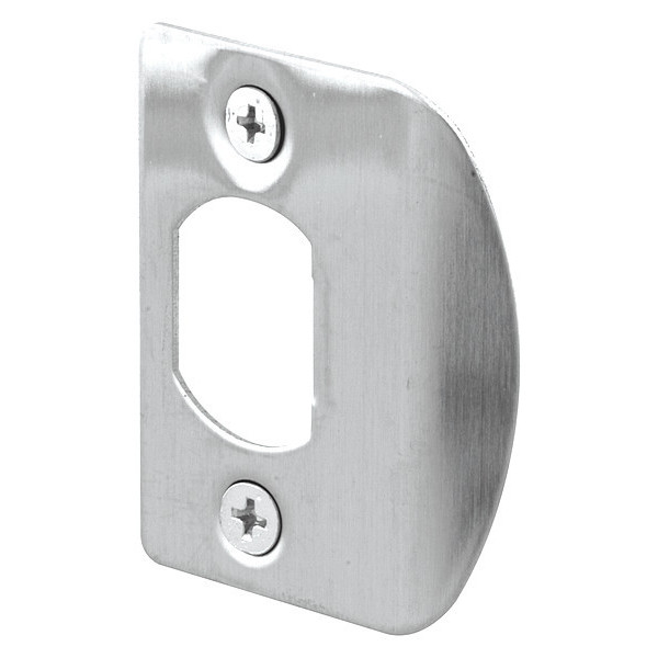 Primeline Tools Standard Latch Strike, 1-5/8 in., Stainless Steel Finish (2 Pack) MP2301
