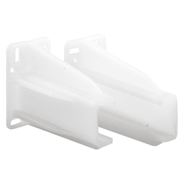 Primeline Tools Drawer Track Back Plate, 5/16 in. x 7/8 in., Plastic, White (1 Set) MP7227