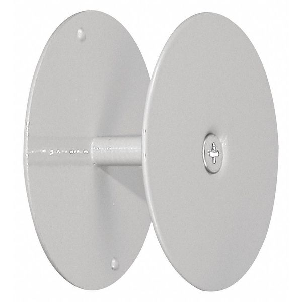 Primeline Tools Door Hole Cover Plates, 2-5/8 in. Outside Diameter, Gray Painted (2 Pack) MP9515-2